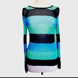 Breezy mesh-knit sweater